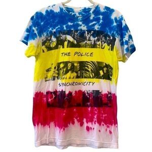 Liquid Blue The Police Synchronicity Tie Dye Band Tee T-shirt M‌‌‌‌